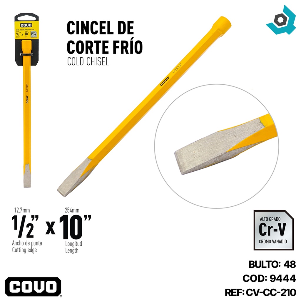CINCEL 1/2" X 10" COVO
