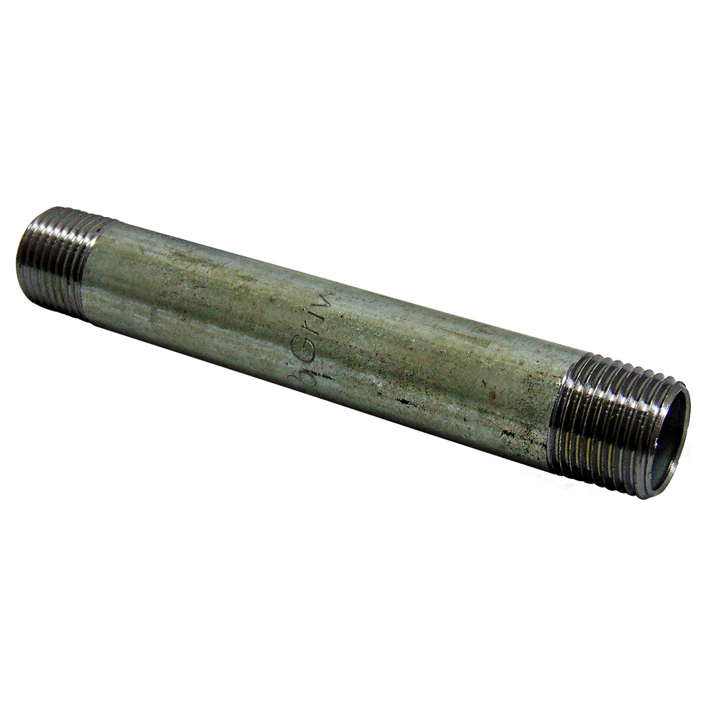 NIPLE 1/2" X 5" DE ACERO GALVANIZADO GRIVEN