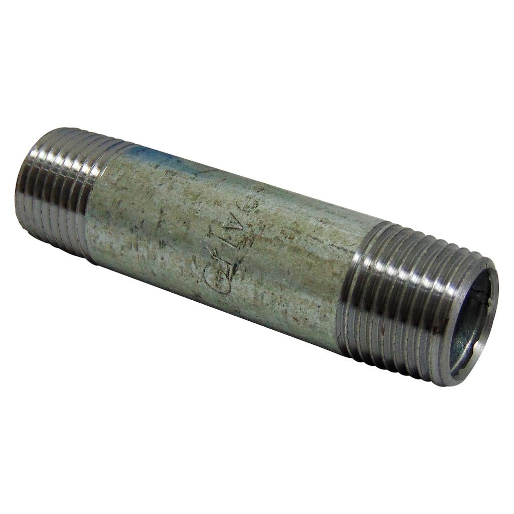 NIPLE 1/2" X 3" DE ACERO GALVANIZADO GRIVEN