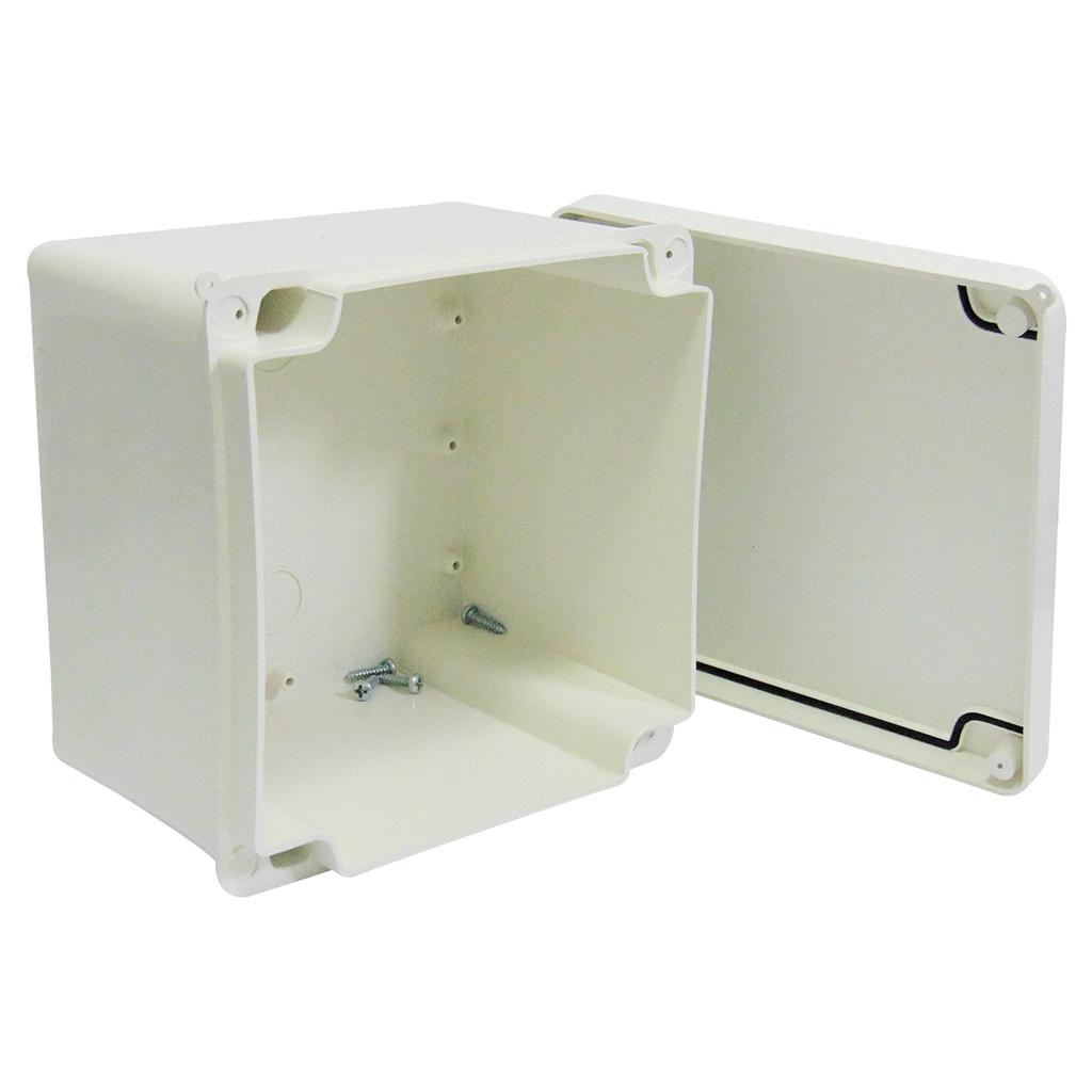 CAJA DE PASO 15 X 15 X 10CM DE PVC BLANCA INDUMA
