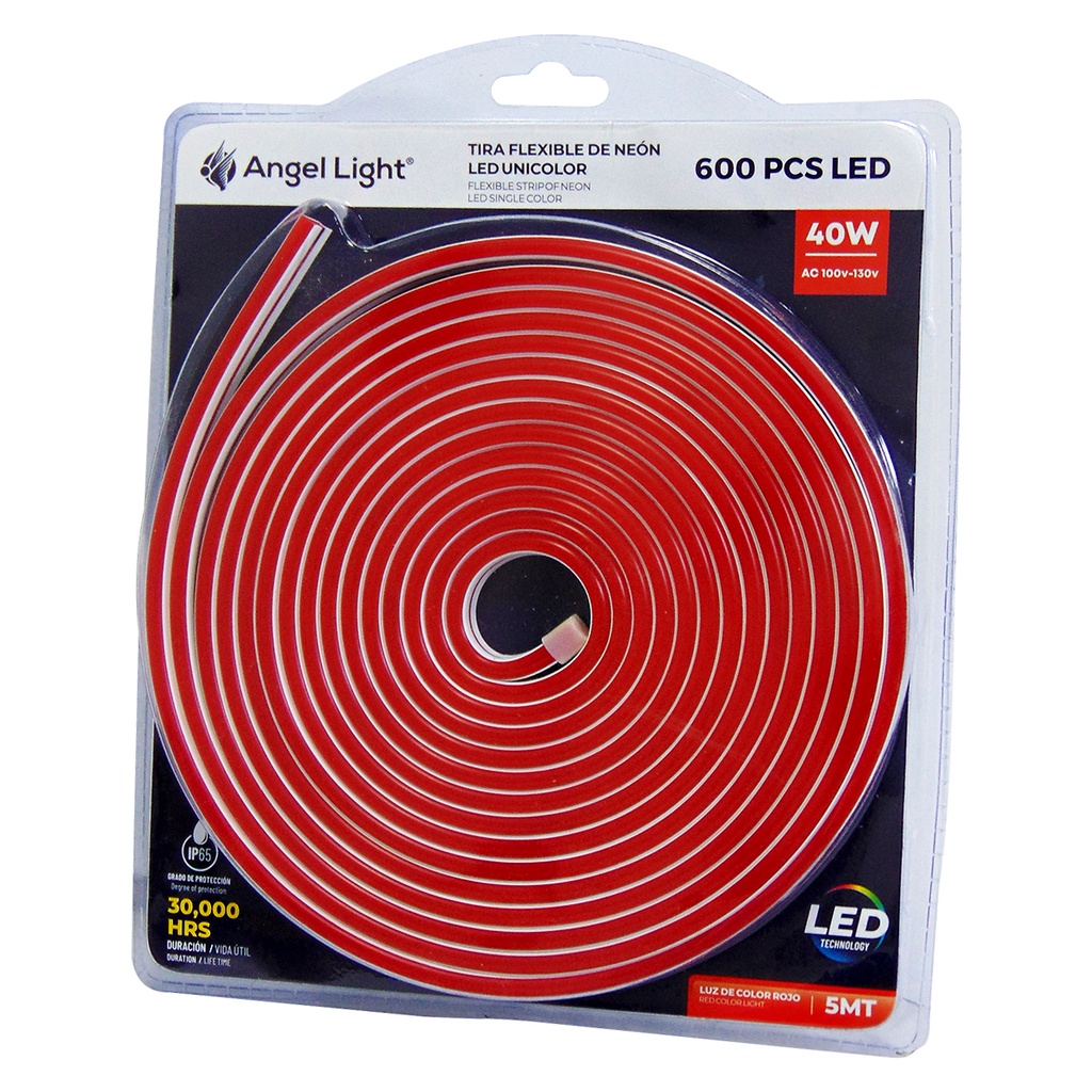 TIRA DE LUZ LED 5 METROS ROJO ANGEL LIGHT