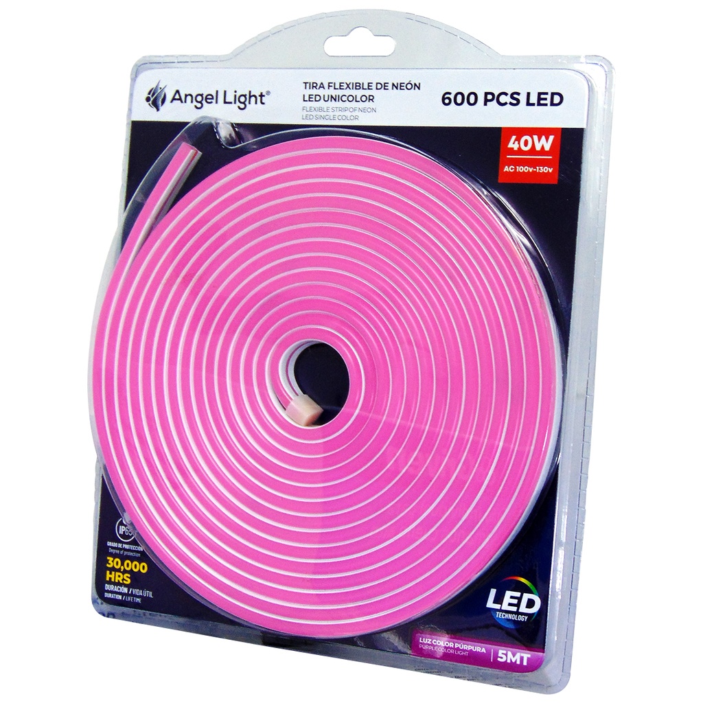 TIRA DE LUZ LED 5 METROS PURPURA ANGEL LIGHT