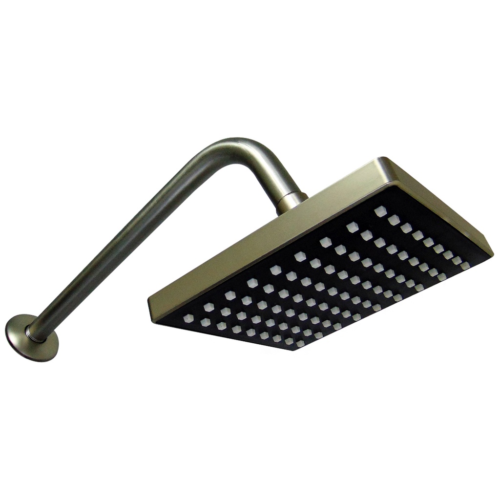 REGADERA PARA BANO 6" CUADRADA SATINADO GRIVEN