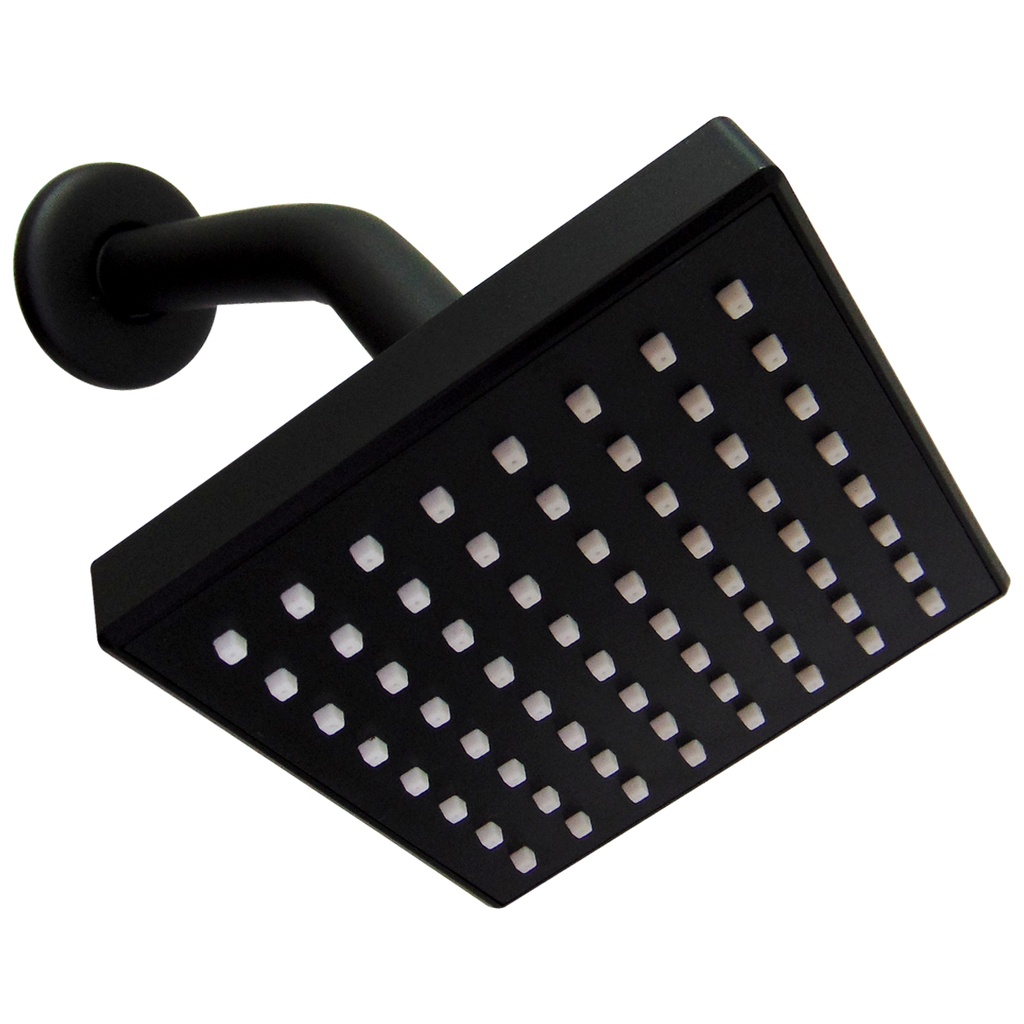REGADERA PARA BANO 4" CUADRADA NEGRO GRIVEN BLACK