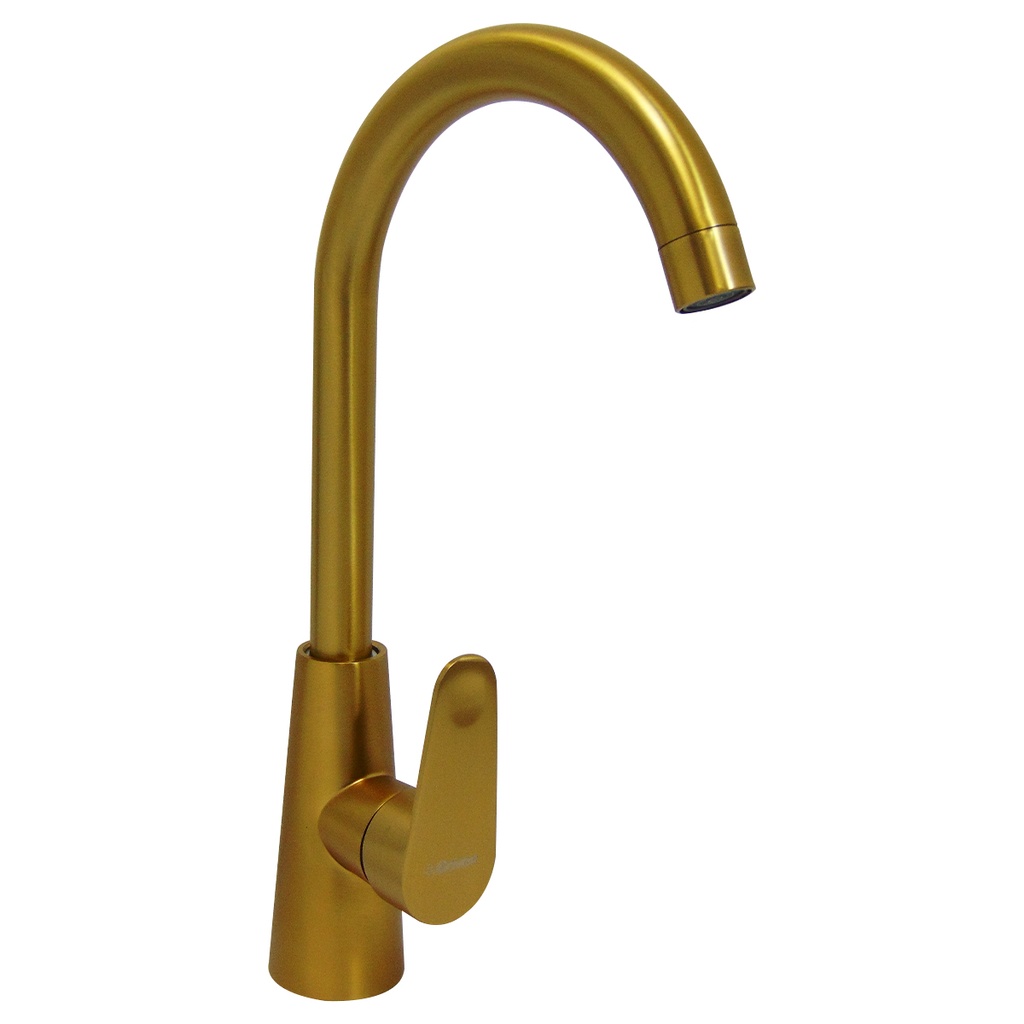 GRIFERIA PARA FREGADERO INDIVIDUAL CUELLO ALTO GRIVEN DORADO