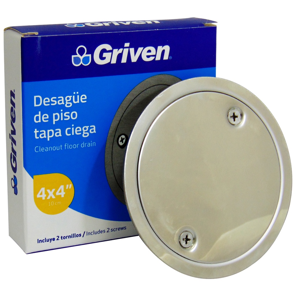 DESAGUE DE PISO 4" TAPA CIEGA GRIVEN