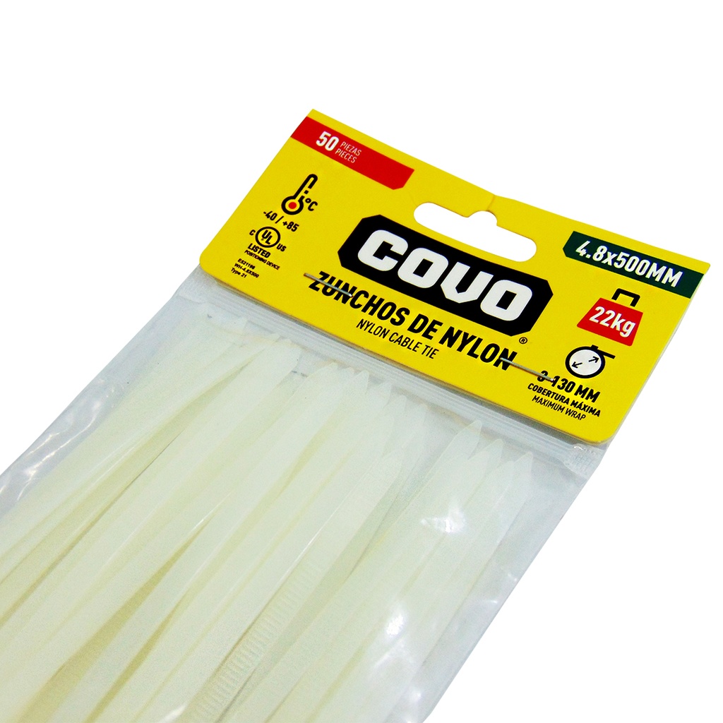 TIRRAJE NYLON BLANCO 4.8-500MM COVO