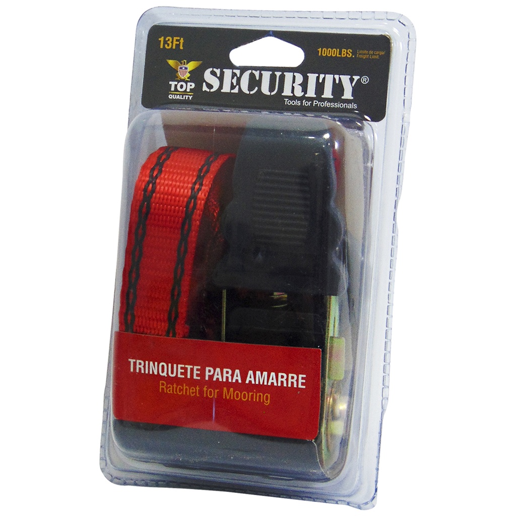 CORREA DE AMARRE CON TRINQUETE 4MT SECURITY