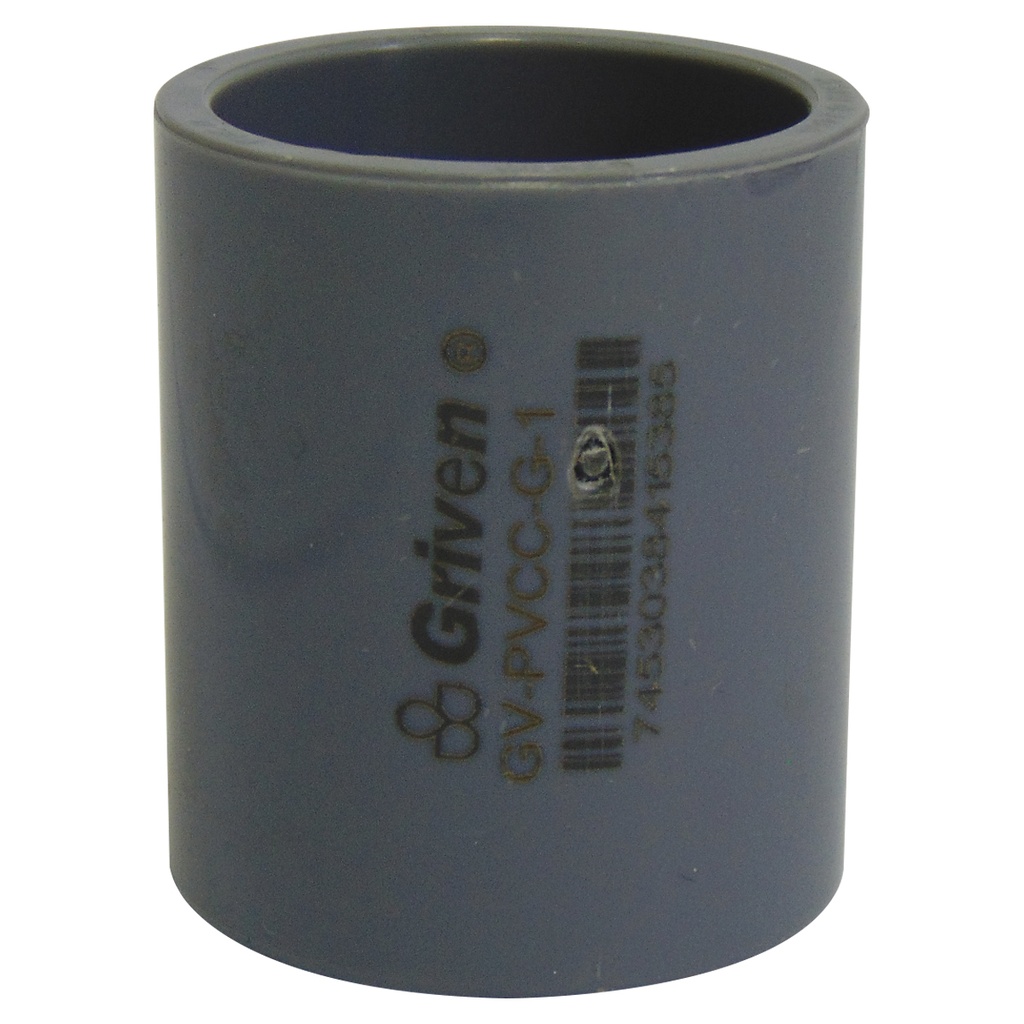 UNION PVC 1" SENCILLA GRIS GRIVEN