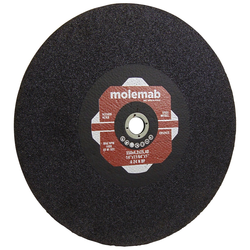 DISCO PARA CORTE 14" DE ACERO MOLEMAB
