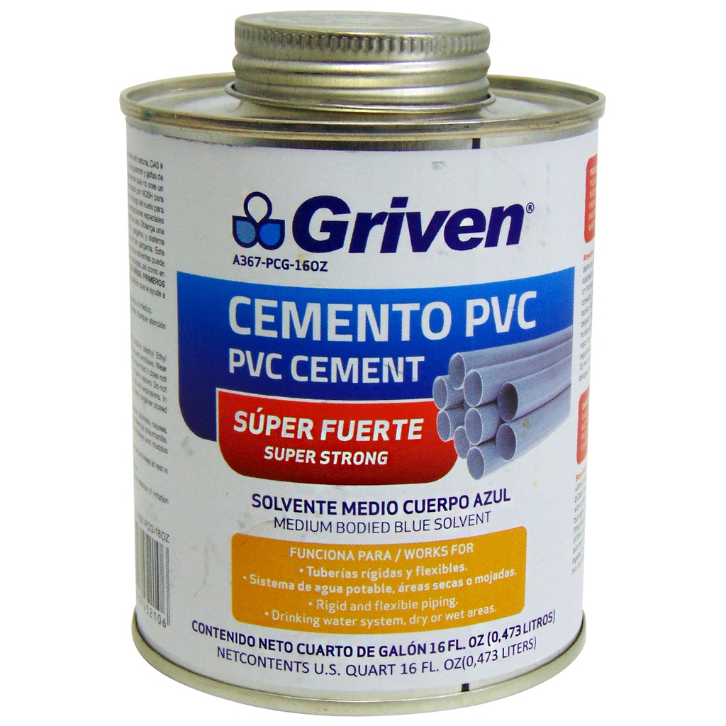 SOLDADURA PVC CONDICIONES HUMEDAS 16OZ GRIVEN