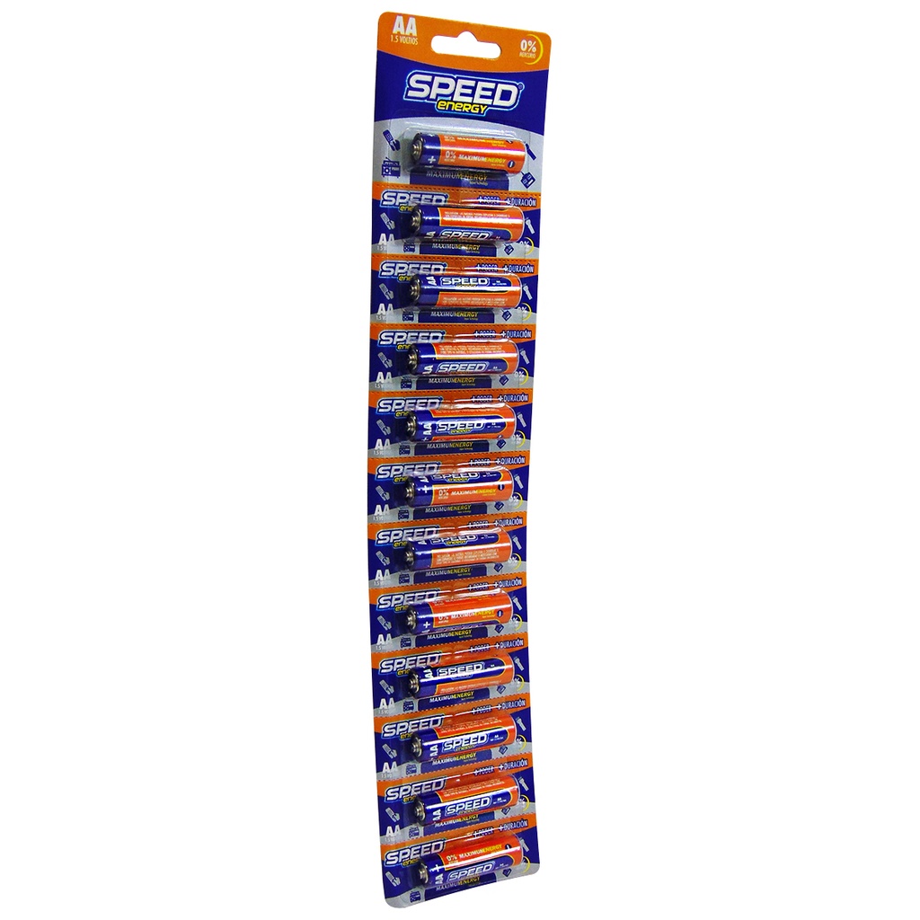 BATERIAS AA 12 PIEZAS SPEED ENERGY