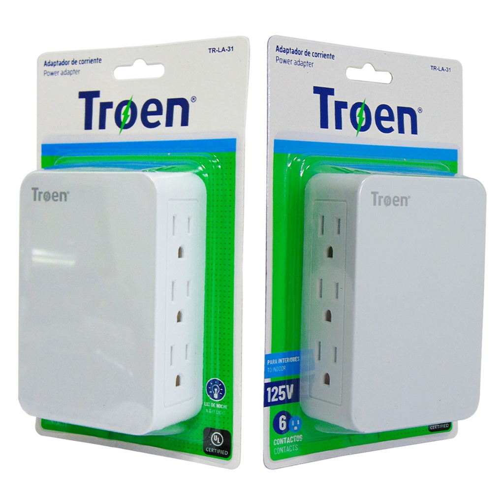 ADAPTADOR DE CORRIENTE 6 TOMAS TROEN