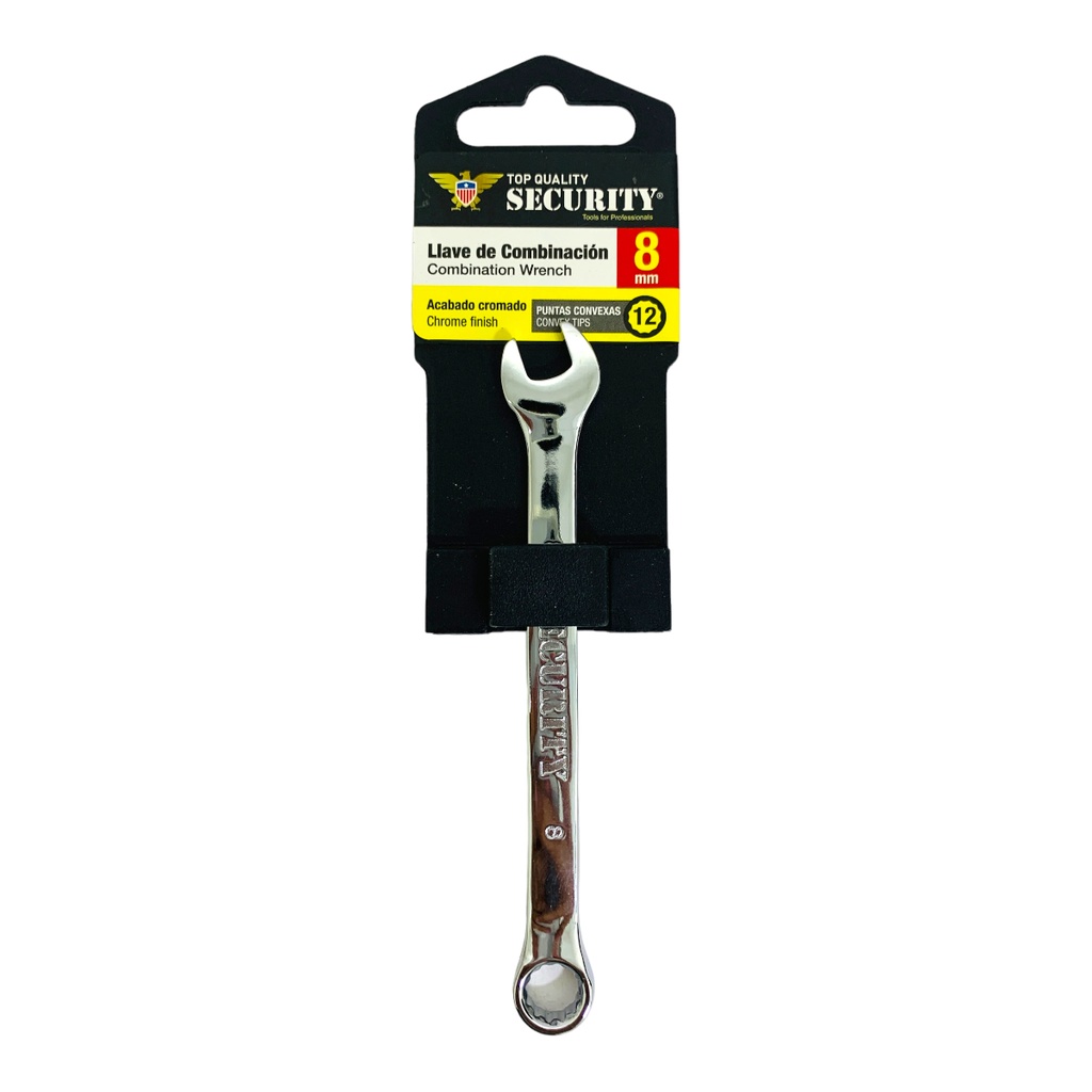 LLAVE DE COMBINACION 8MM CROMADA SECURITY