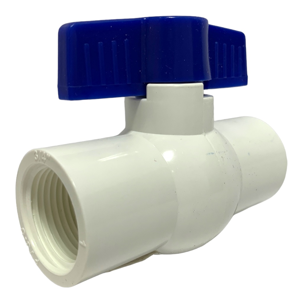 VALVULA 3/4" DE PVC CON ROSCA GRIVEN