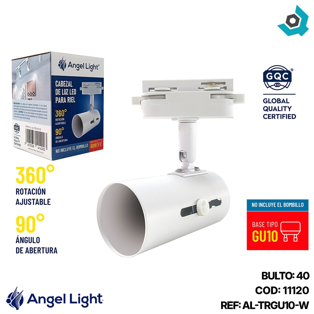 TRACK LIGHT LED PARA RIEL COLOR BLANCO ANGEL LIGHT