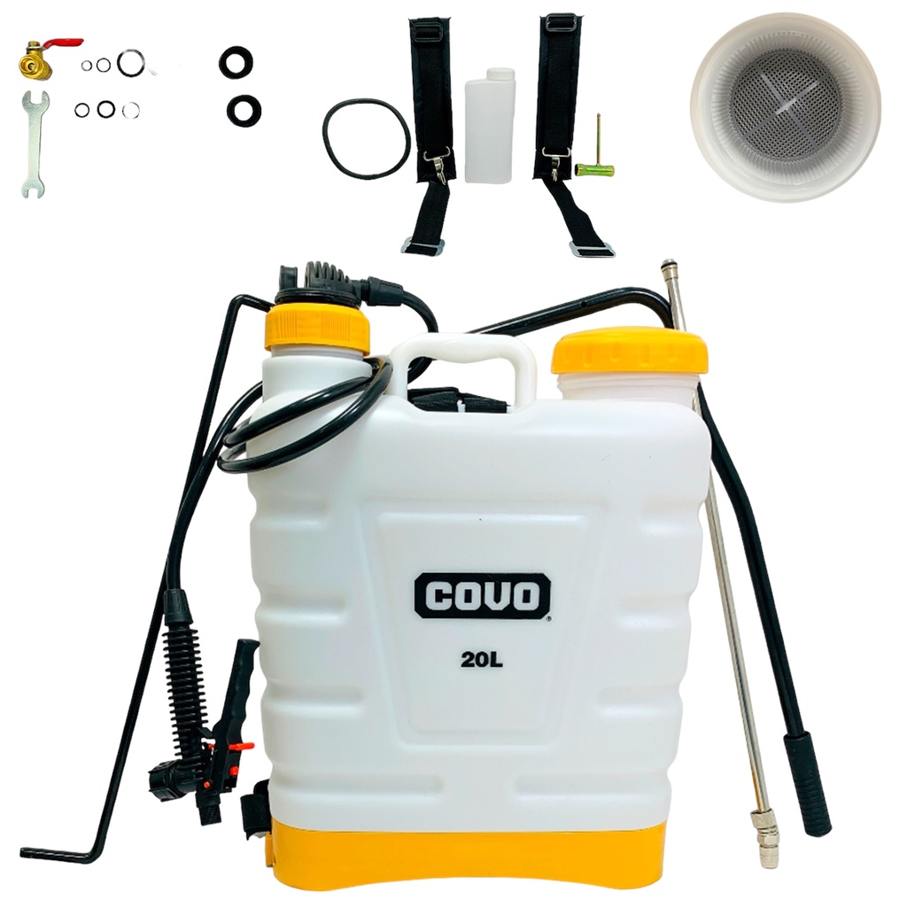 FUMIGADOR MANUAL TIPO MOCHILA 20 LITROS COVO