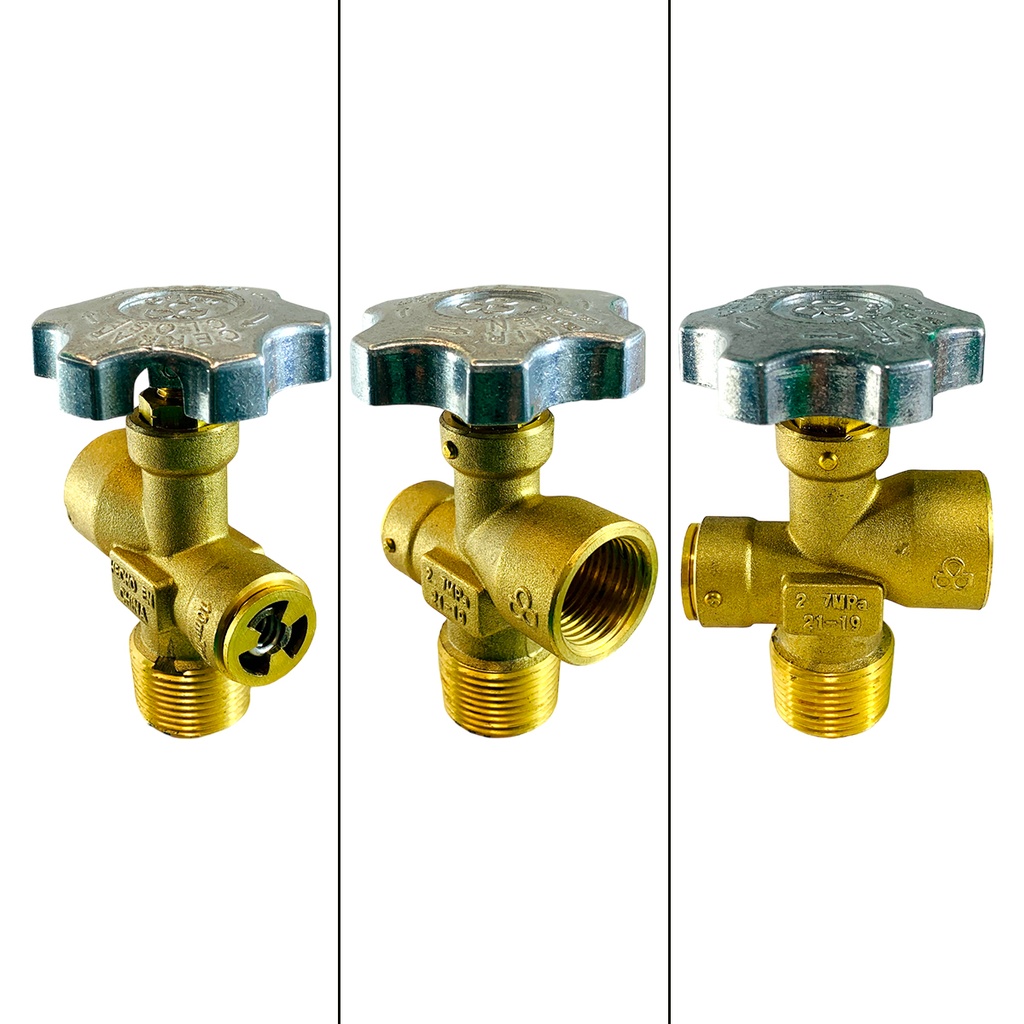 VALVULA PARA CILINDRO DE GAS L.P 3/4" 7/8" GRIVEN