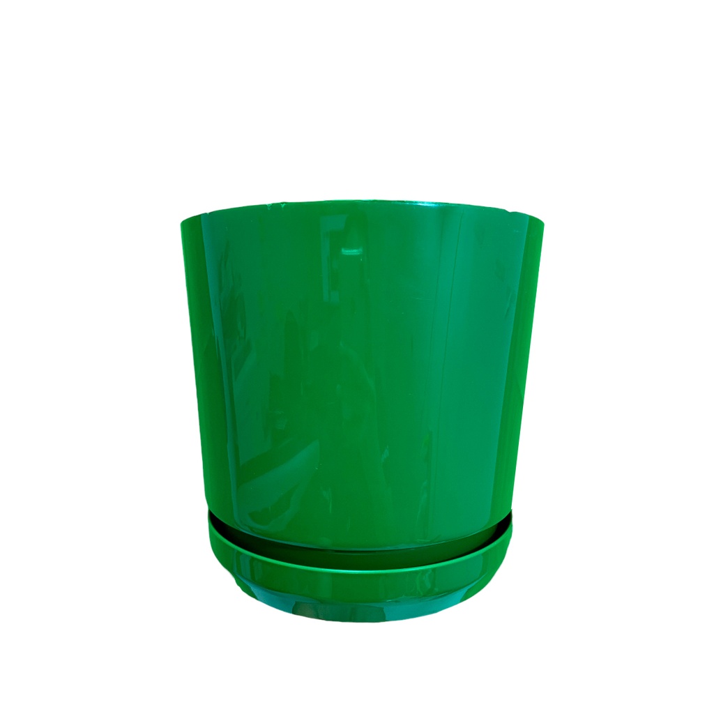 MATERO Y PLATO ART CIL LISO D-20 VERDE DP