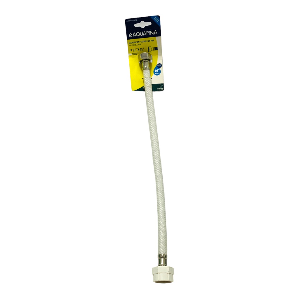 MANGUERA FLEXIBLE 1/2" X 7/8" 40CM AQUA FINA