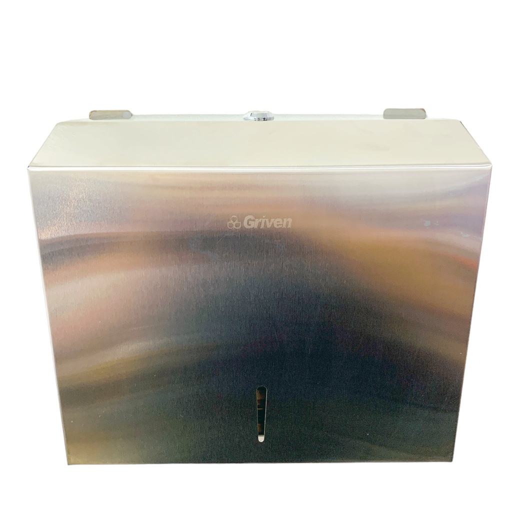 DISPENSADOR DE PAPEL CUADRADO SATINADO GRIVEN