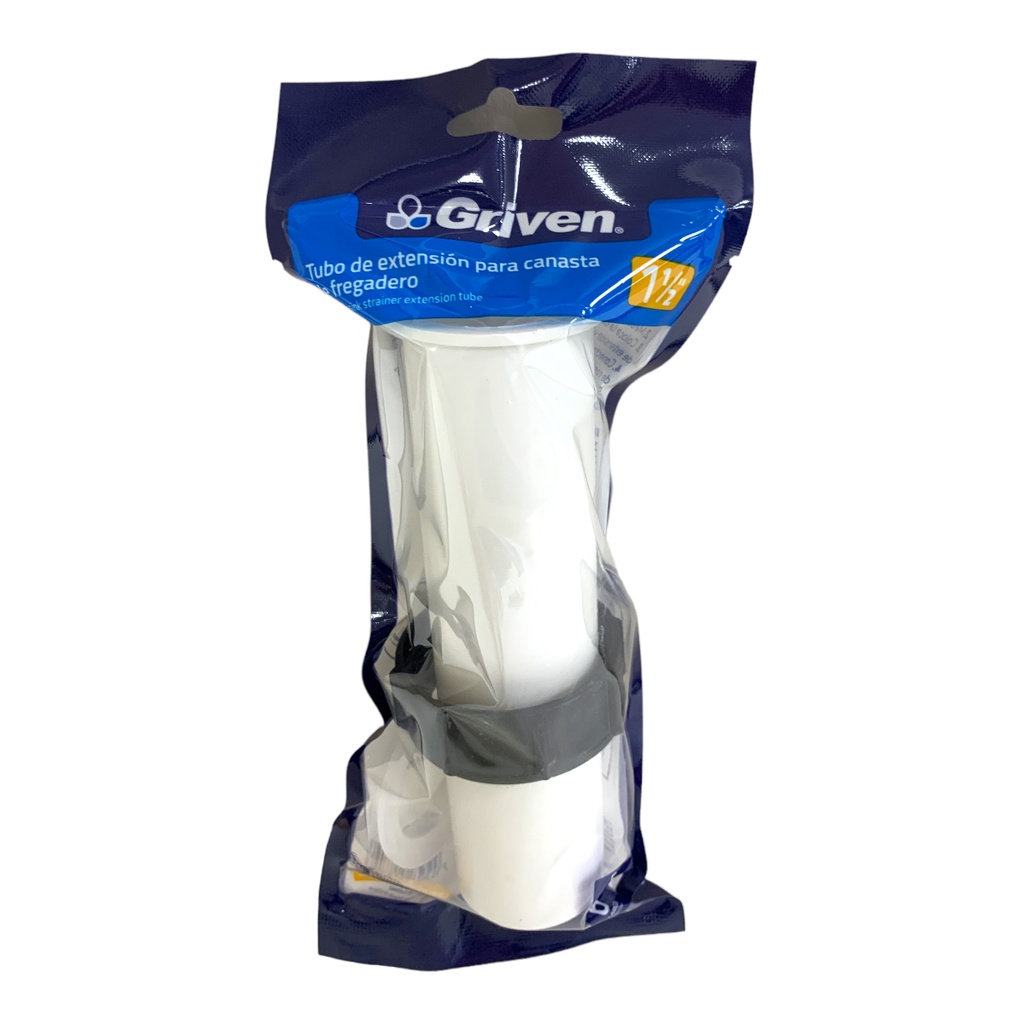 TUBO DE EXTENSION 1 1/2" X 6" PARA CANASTA DE FREGADERO GRIVEN