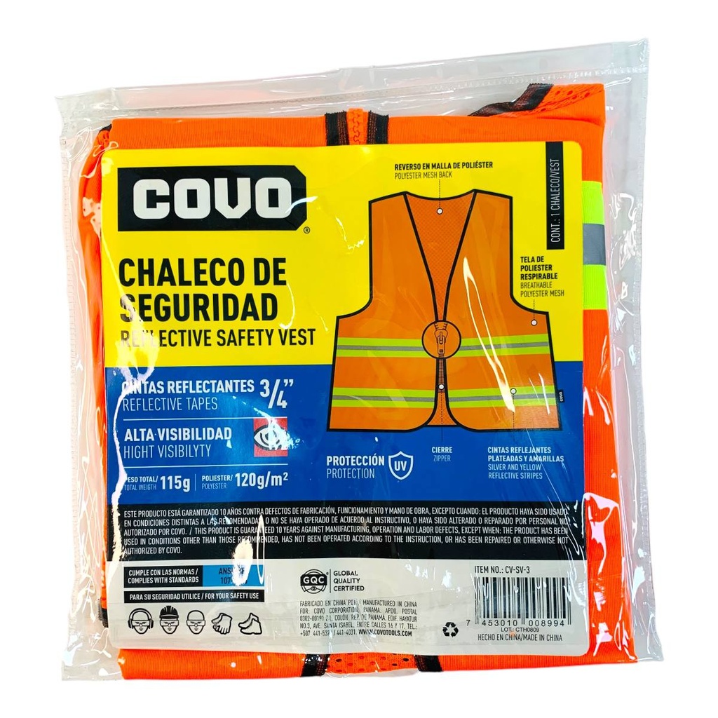 CHALECO DE SEGURIDAD COVO