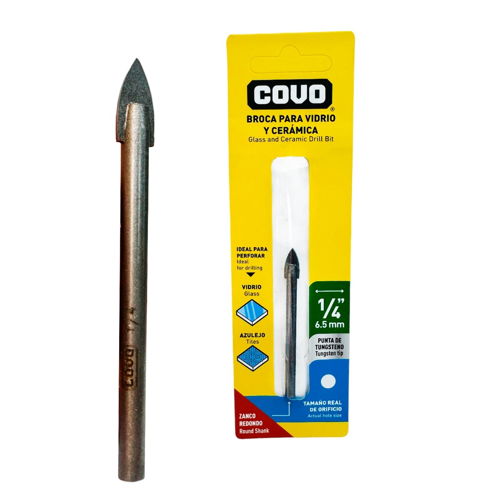 MECHA PARA VIDRIO 1/4" COVO