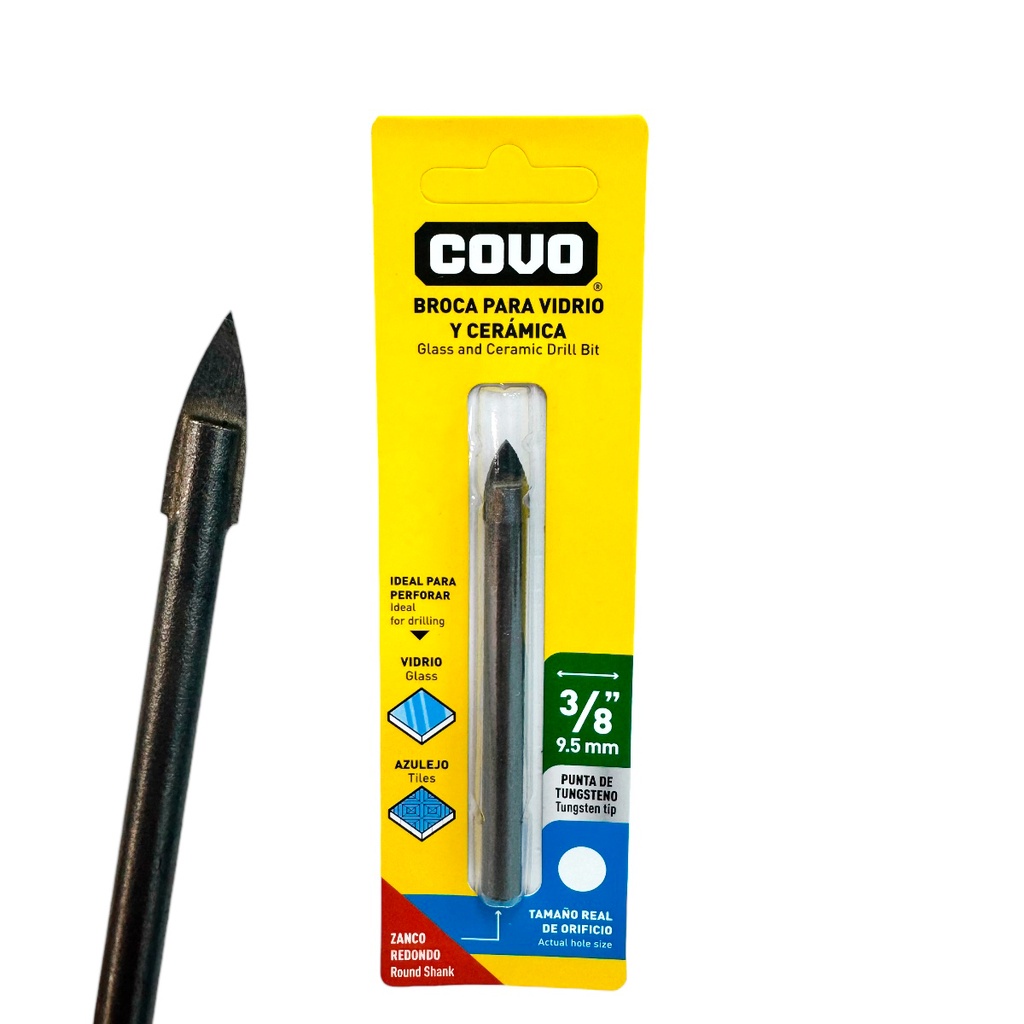 MECHA PARA VIDRIO 3/8" COVO
