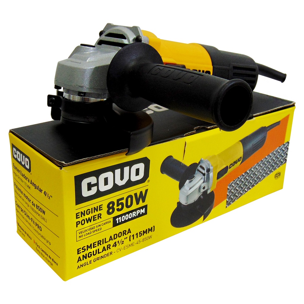 ESMERIL ANGULAR 4 1/2" 850W COVO