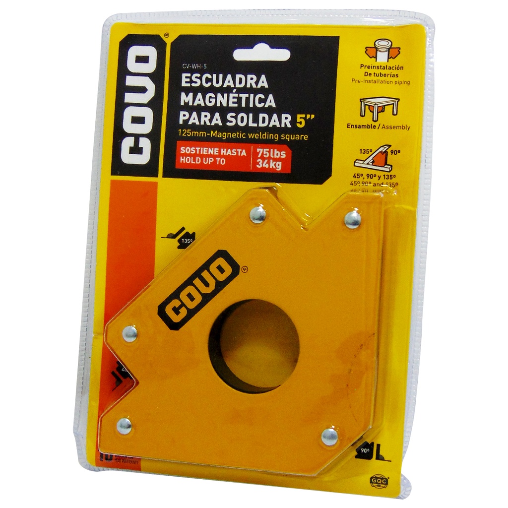 ESCUADRA MAGNETICA 5" MULTIUSO COVO