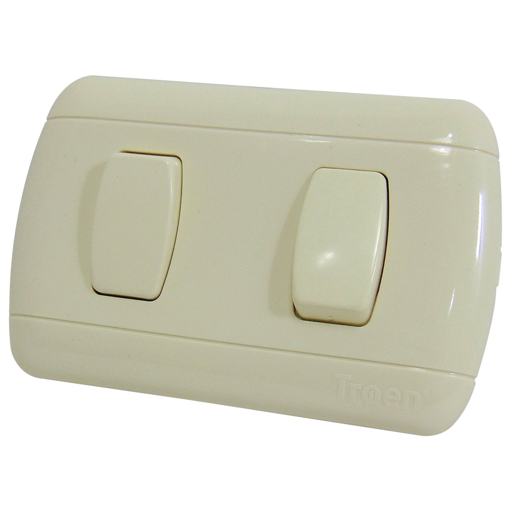 APAGADOR DOBLE 3 WAY BEIGE TROEN