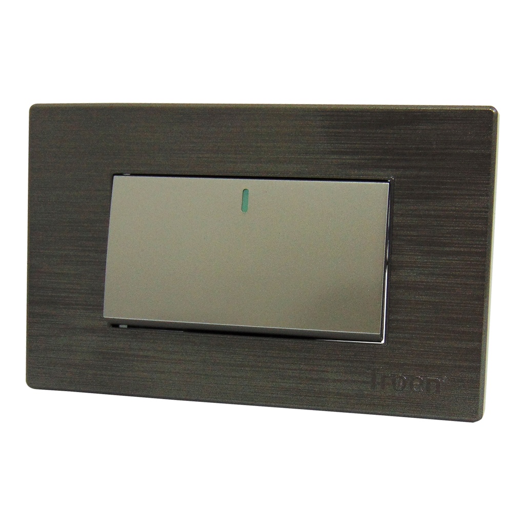 APAGADOR INDIVIDUAL 3 WAY PLATEADO TROEN