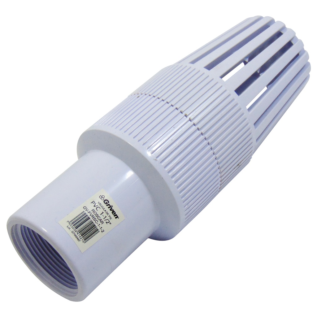 CHEQUE 1 1/2" DE PVC CON ROSCA GRIVEN