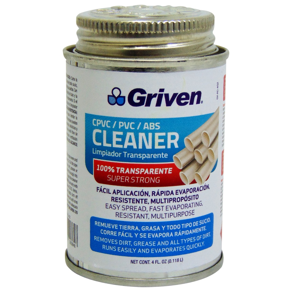 LIMPIADOR MULTIPROPOSITO TRANSPARENTE 4OZ GRIVEN