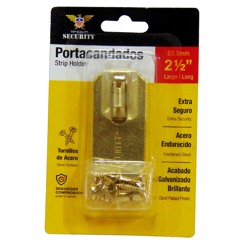 PORTA CANDADO 2.5" DORADO SECURITY