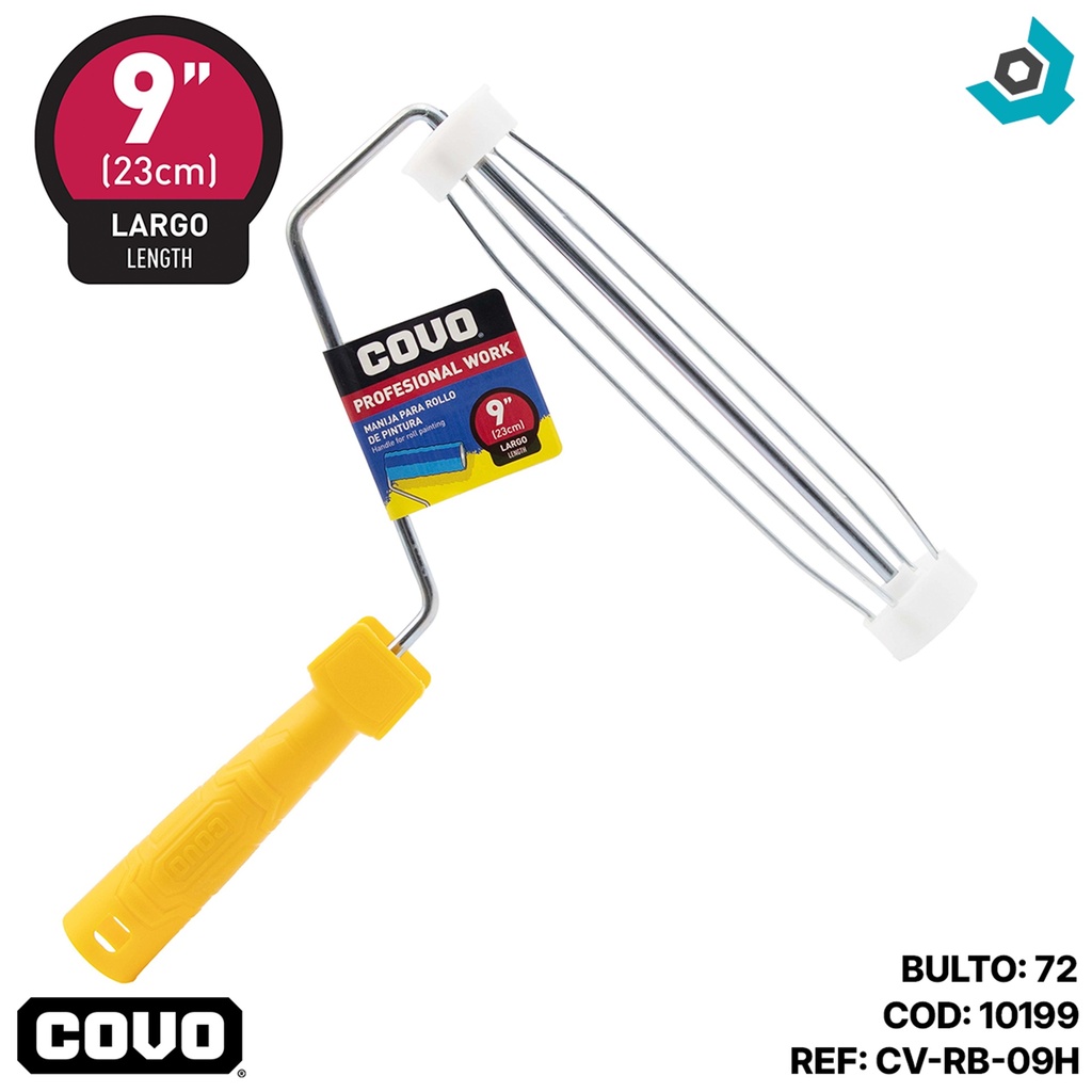 RODILLO 9" PARA PINTAR SIN FUNDA COVO