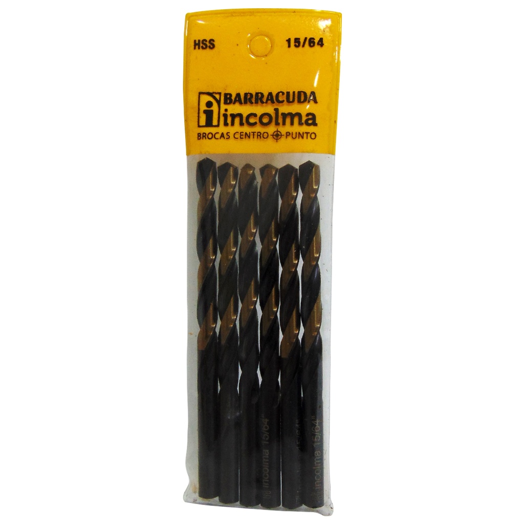 MECHA PARA HIERRO 15/64" 6 PIEZAS BARRACUDA