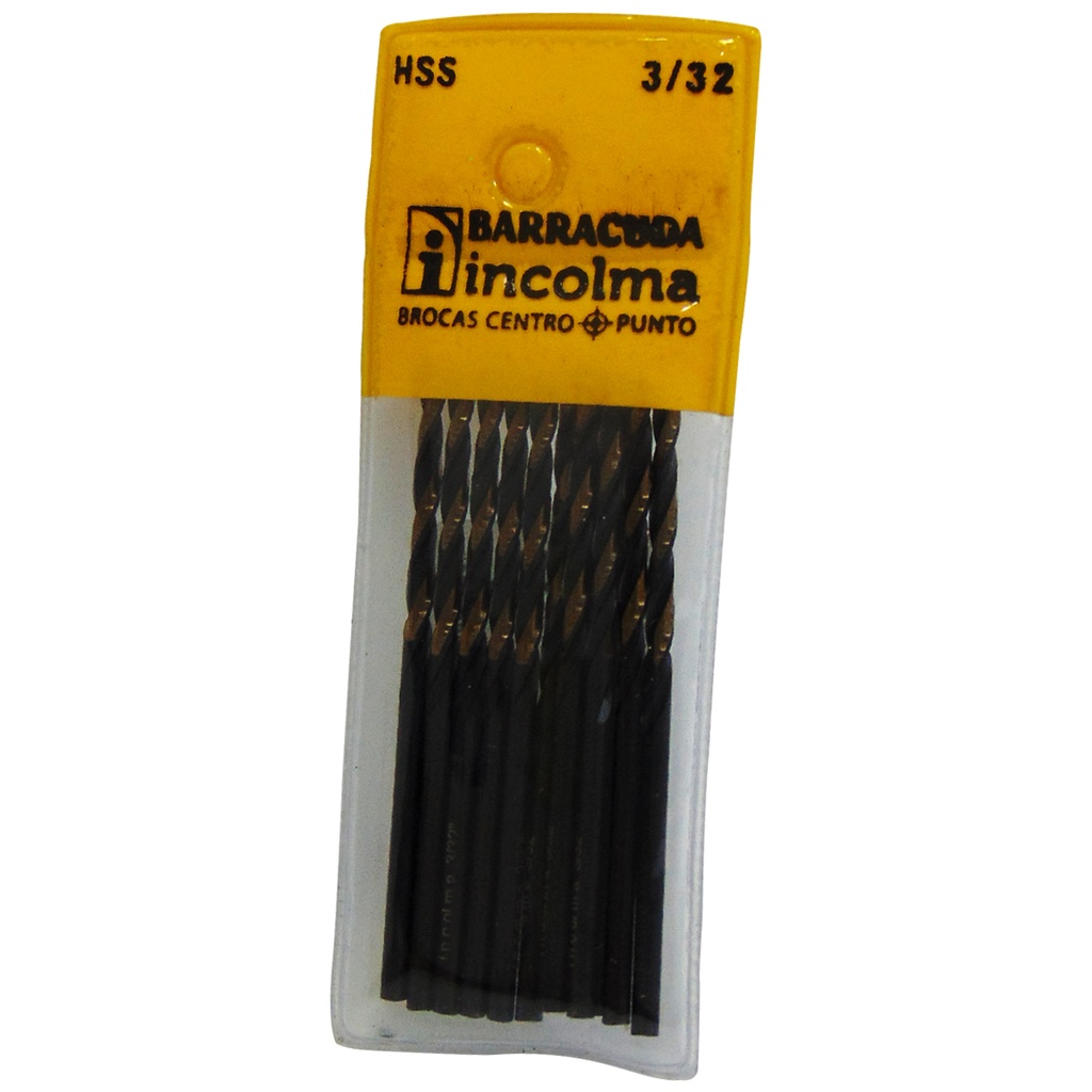 MECHA PARA HIERRO 3/32" 12 PIEZAS BARRACUDA
