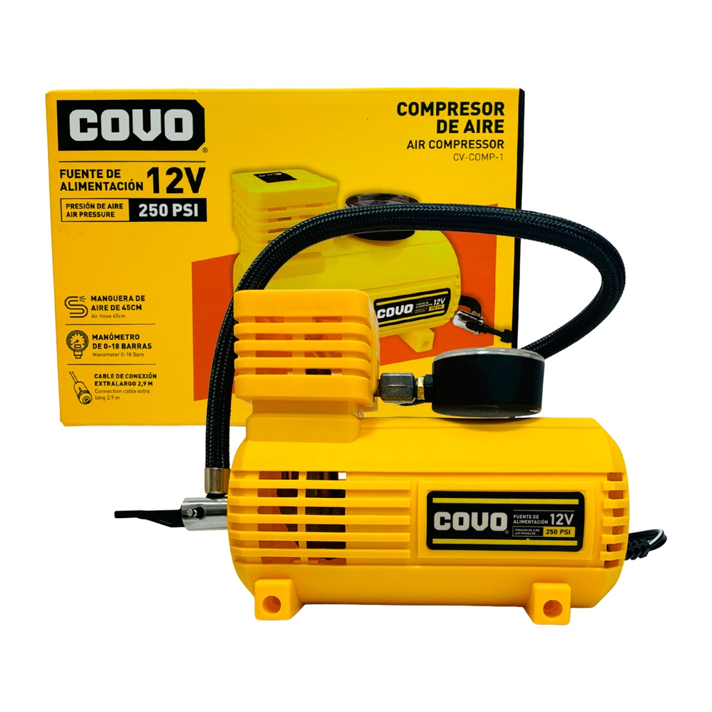 COMPRESOR DE AIRE 12V COVO