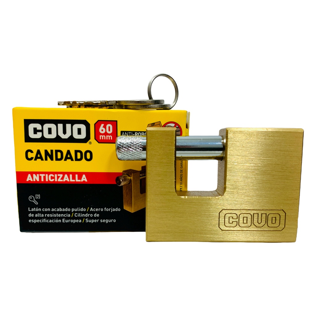 CANDADO 60MM ANTICIZALLA COVO