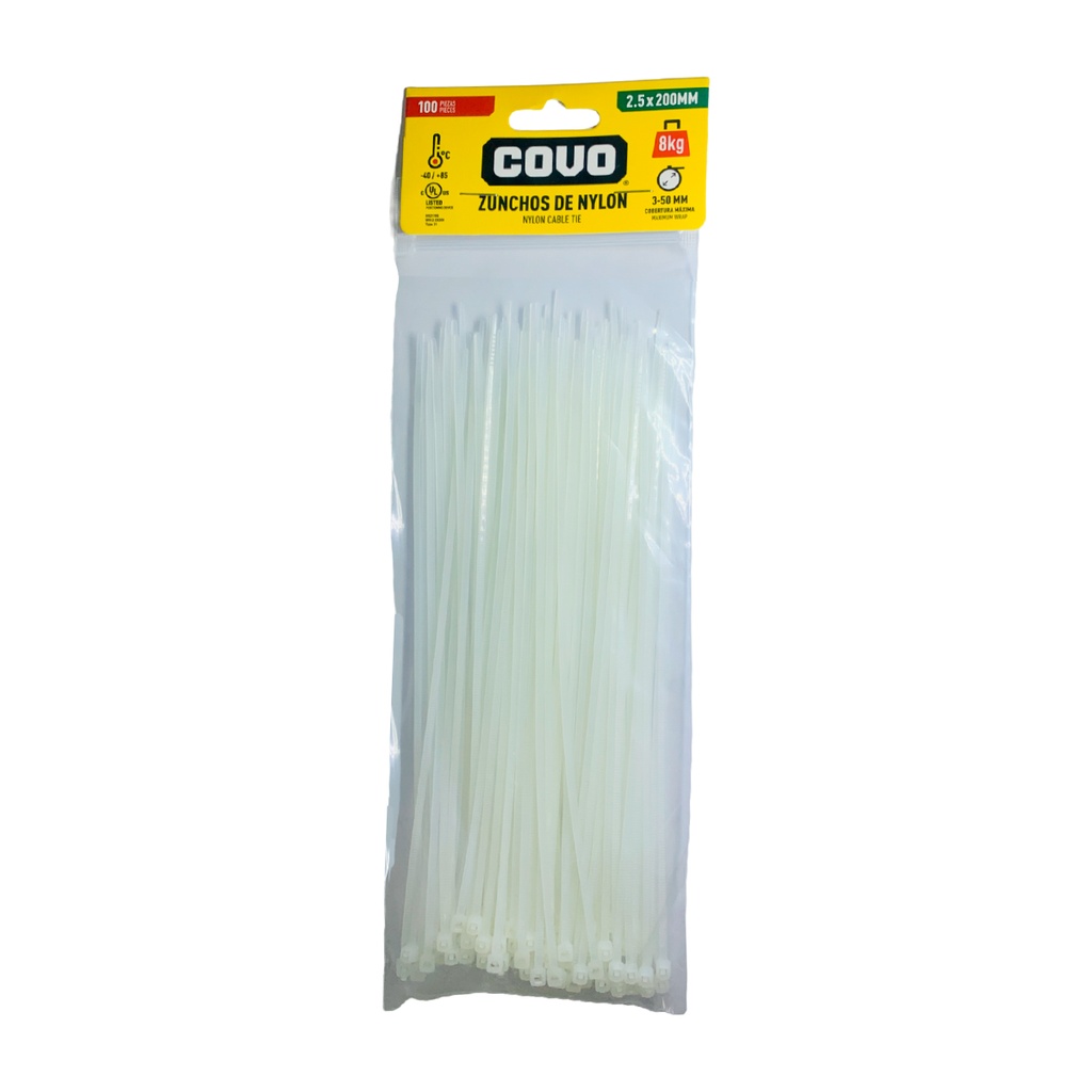 TIRRAJE NYLON BLANCO 2.5-200MM COVO