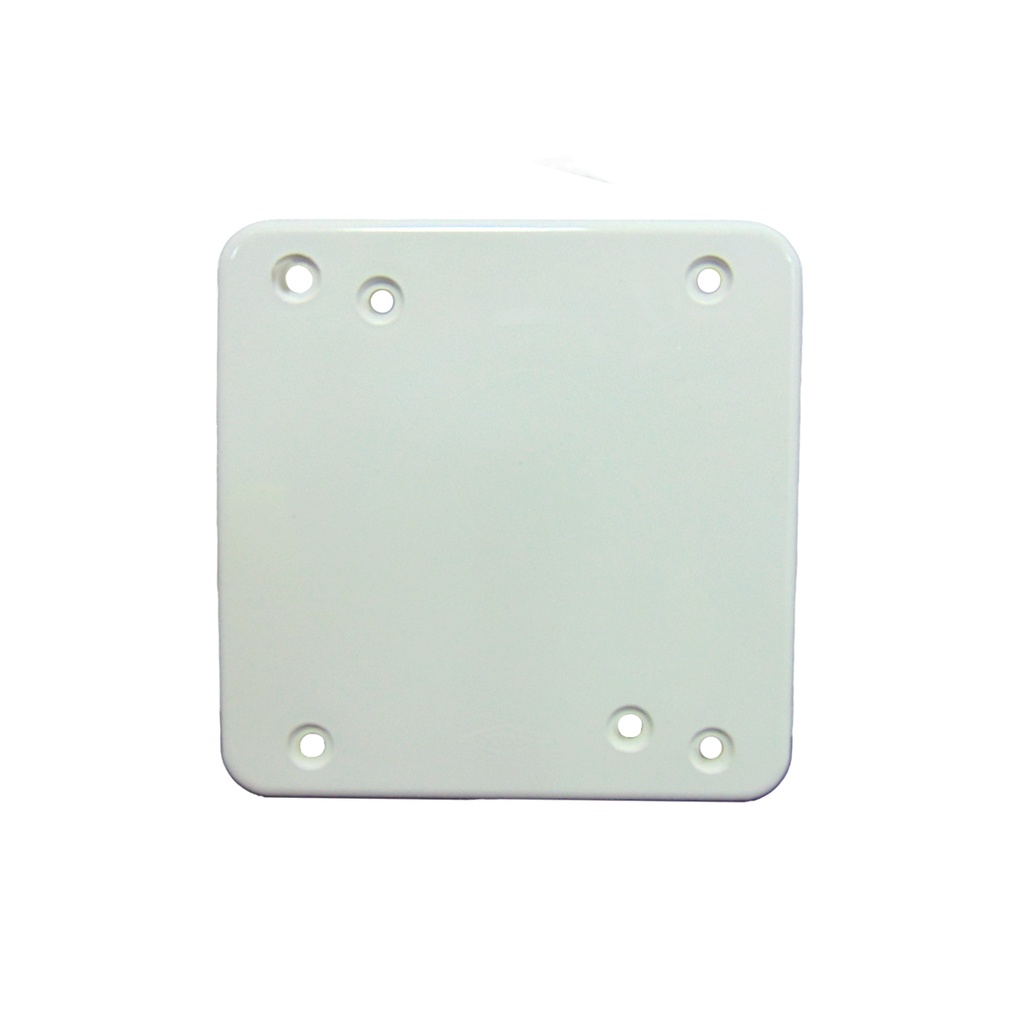 TAPA CIEGA PLASTICA BLANCA 4" X 4" INDUMA