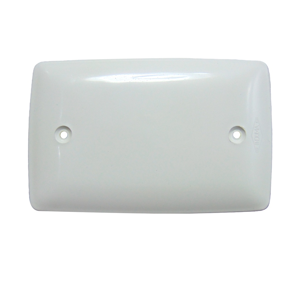TAPA CIEGA 2" X 4" PLASTICA BLANCA INDUMA
