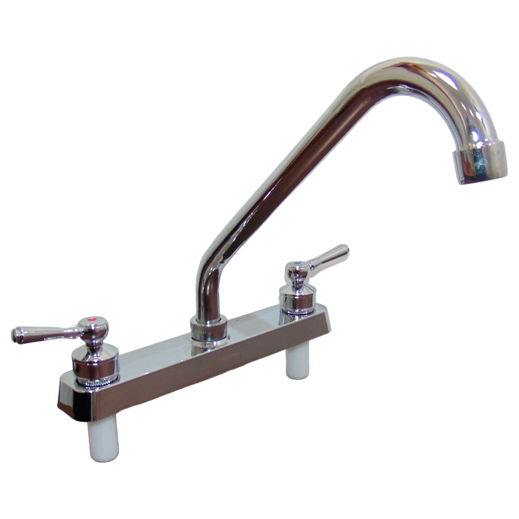 GRIFERIA PARA FREGADERO 8" CON DOBLE MANIJAS GRIVEN BASIC