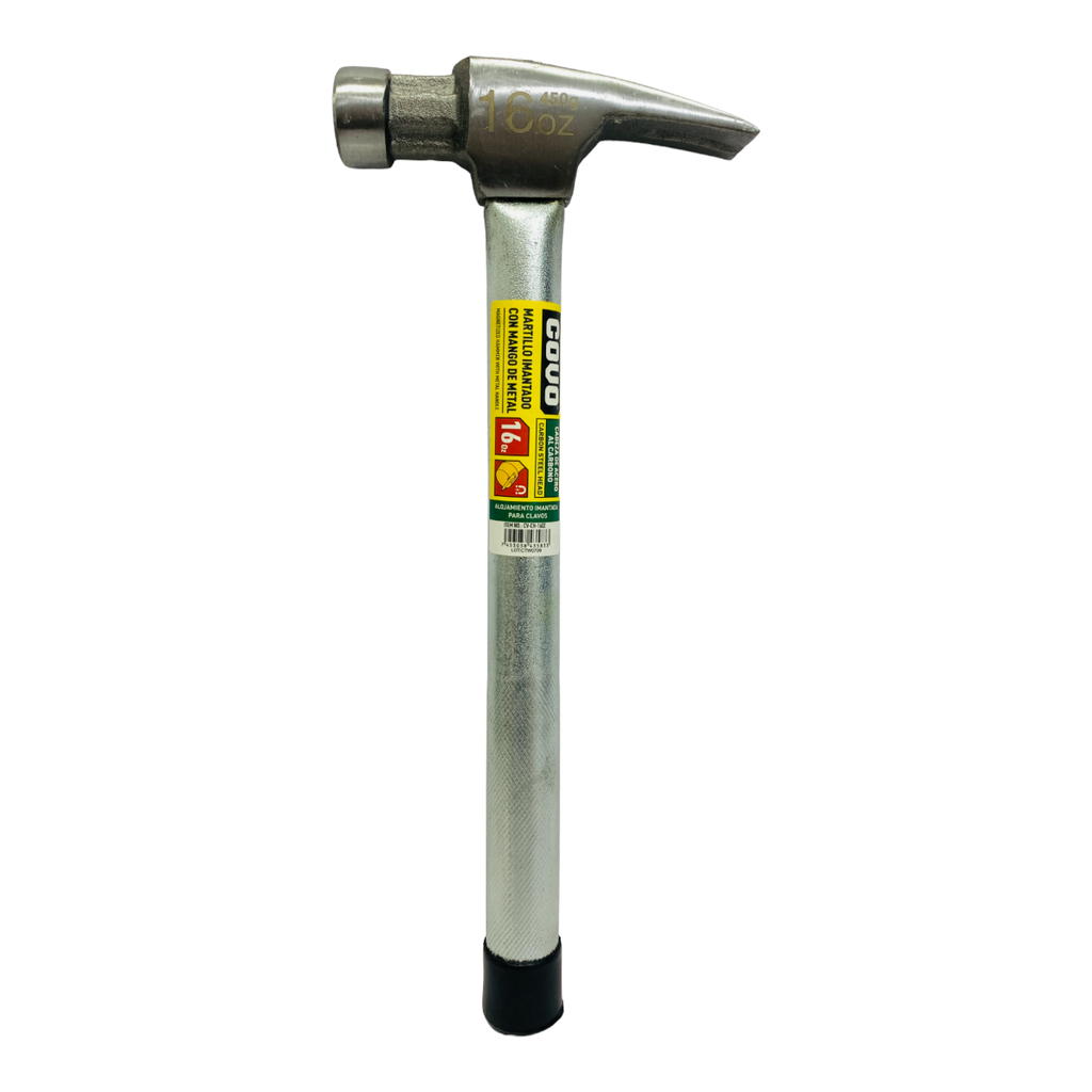 MARTILLO 16ONZ IMANTADO CON MANGO DE METAL COVO