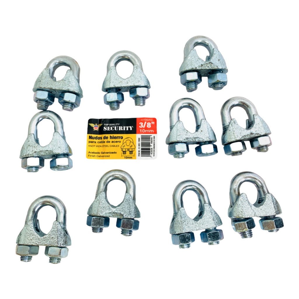 PERROS PARA GUAYAS DE HIERRO 3/8" SECURITY