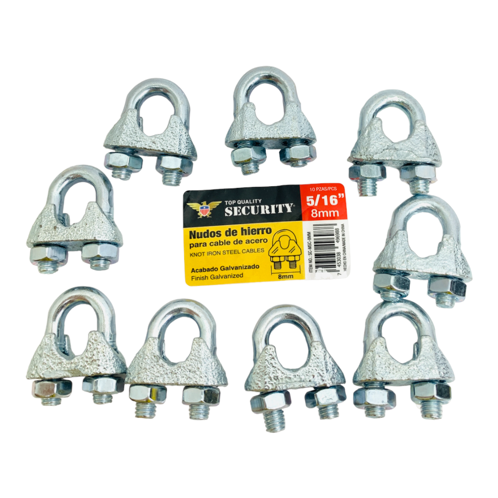 PERROS PARA GUAYAS DE HIERRO 5/16" SECURITY