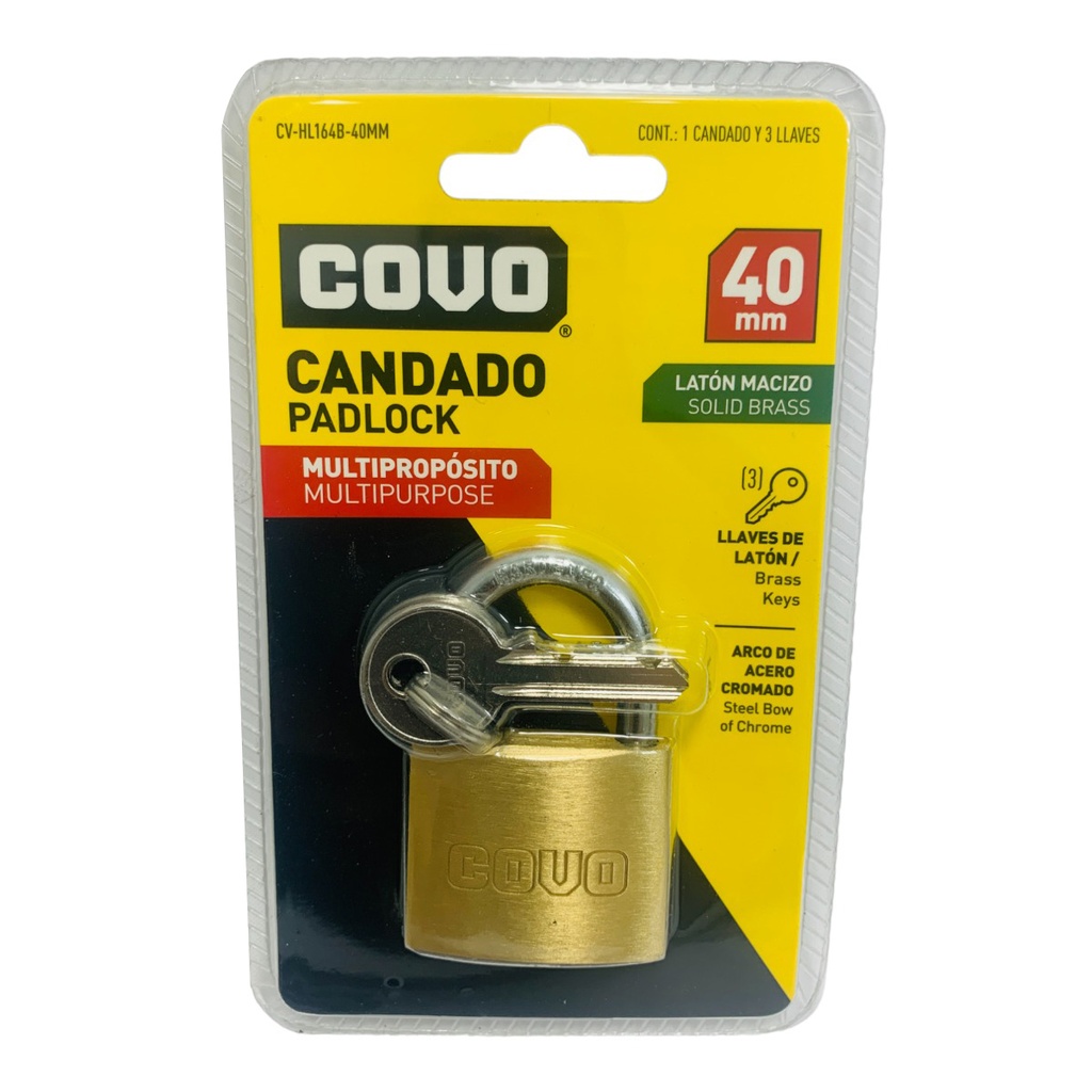 CANDADO 40MM MULTIPROPOSITO COVO