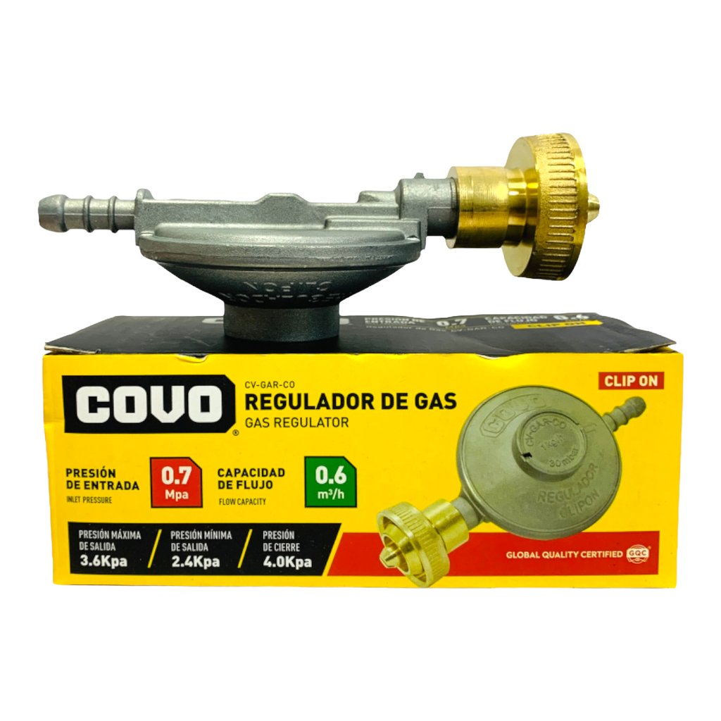REGULADOR DE GAS CLIP ON COVO